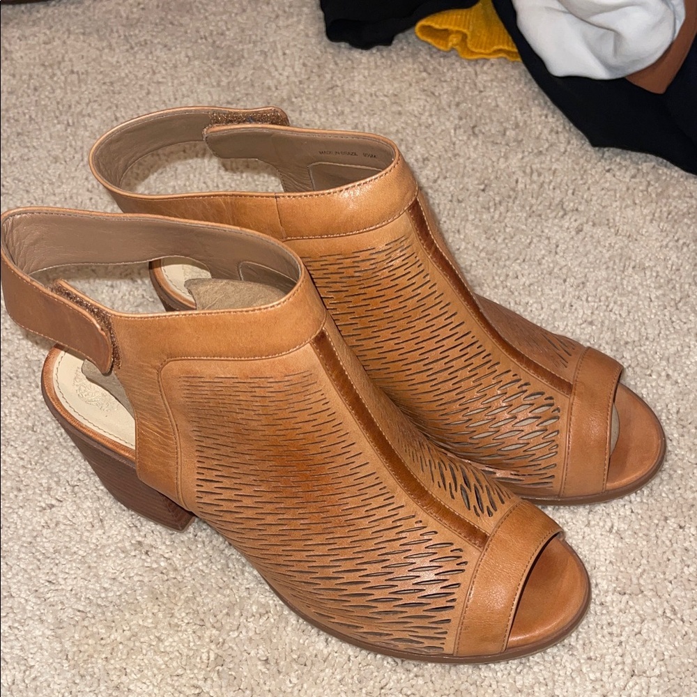 Vince Camuto Heeled Leather Sandals